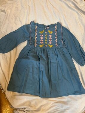 Tea Collection blue embroidered dress 6